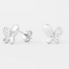 Joyas avant joyas | Aros Plata 925 Avant Butterfly Zirconia