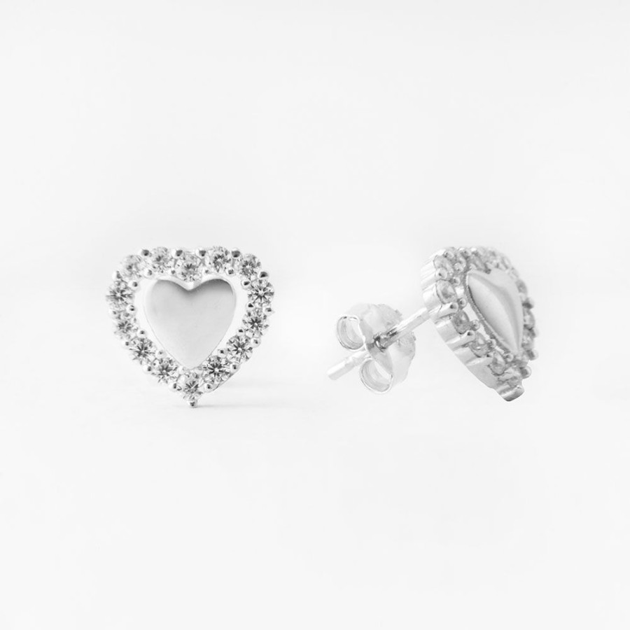 Joyas avant joyas | Aros Plata 925 Avant Love Zirconia